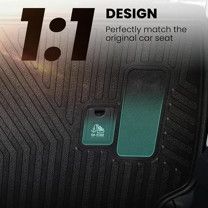 LASFIT Cargo Mat for Toyota 4Runner 2025 2026 (Fit 5/7 Seats) | All Weather Custom Fit Anti-Slip Pet Friendly Easy Clean TPE Rear Seat Backrest Mats for 6th Gen 4Runner, Black - Image 2