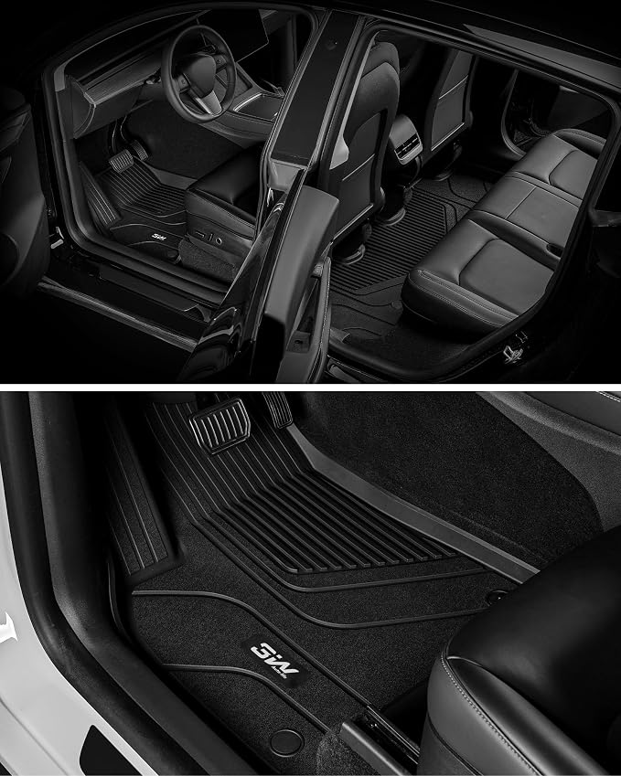 3W Tesla Model Y Floor Mats 2020-2024 2025(Not for Juniper), Cargo Liners & Frunk & Seatback Protector Mats,TPE Custom Fit All Weather, Full Set, Accessories 5-Seater | Cargo Liners & Frunk & Seatback Protector Mats,TPE Custom Fit All Weather, Full Set... - Image 9