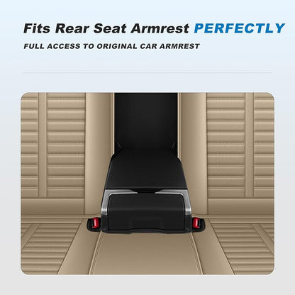Fit for Lexus RX 350 Seat Covers 2007-2026 Full Set | Faux Leather Waterproof Car Seat Covers, Airbag Compatible with Lumbar Support Anti-Slip Design, 5 Seater Beige - Image 8