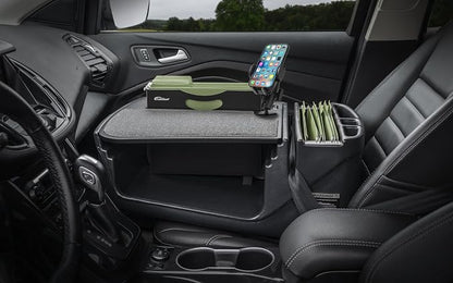 AutoExec AE-FMEF-PM-BT Efficiency FileMaster Car Desk for Your Vehicle Workstation and Mobile Office, Black with Phone Mount - Image 2