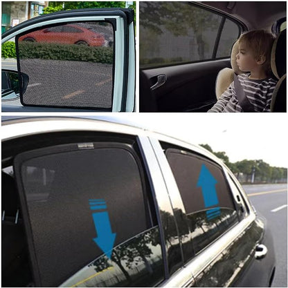 Car Magnetic Sun Protection Curtain 4PCS Fit for Jeep Grand Cherokee 2011-2019 UV Protection, Insect Screen, Rear Passenger Side Window Visor-Black - Image 7