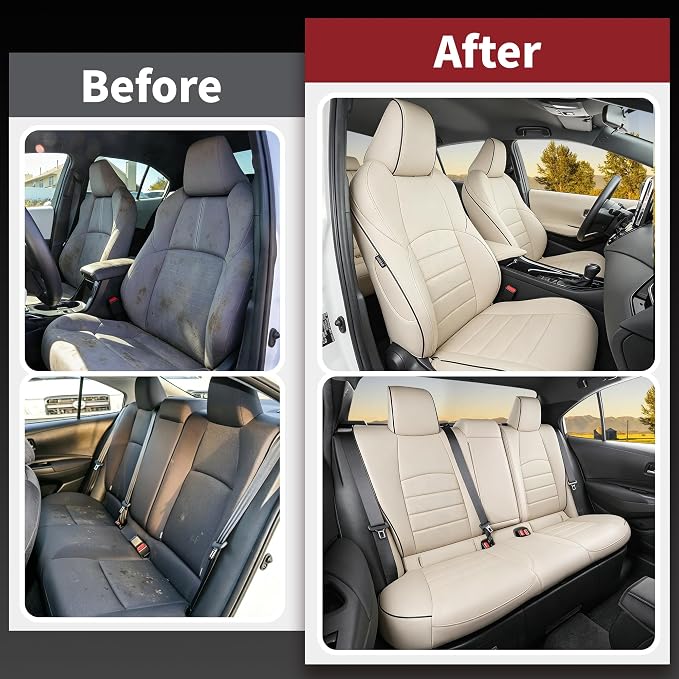 HKZ Customized Special seat Cover for Toyota Corolla (Beige, Sedan,2020-2026 SE/FX Gas-Only) - Image 5