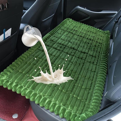Dog Car Seat Waterproof Bed Cover Back Seat Dark Green 23.6”x51” | Nonslip Soft Comfortabl Pet Bed Mat Car Blanket for Travel Backseat Extender Seat Covers Dog Bed for Cars Trucks and SUVs by CoSofSLIP