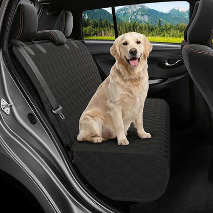Bench Back Seat Cover for Dogs, Rear Dog Car Seat Covers for SUV & Truck | 100% Waterproof, Easy Install & Clean, Secure Non-Slip Fit, Scratch Protection, Universal Fit, Heavy-Duty Materials by Petloox
