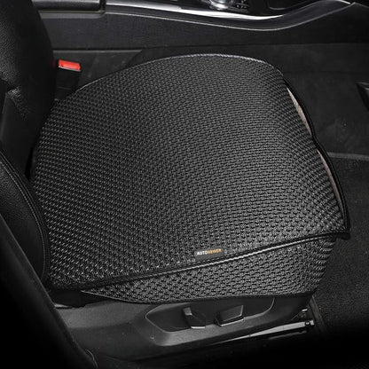 Auto Newer Breathable Universal Four Seasons Car Seat Covers, Luxury Car Seat Cushion,Protectors for Front Seat Bottoms,Compatible with 95% Vehicles(Black,1PCS) by AutoNewer