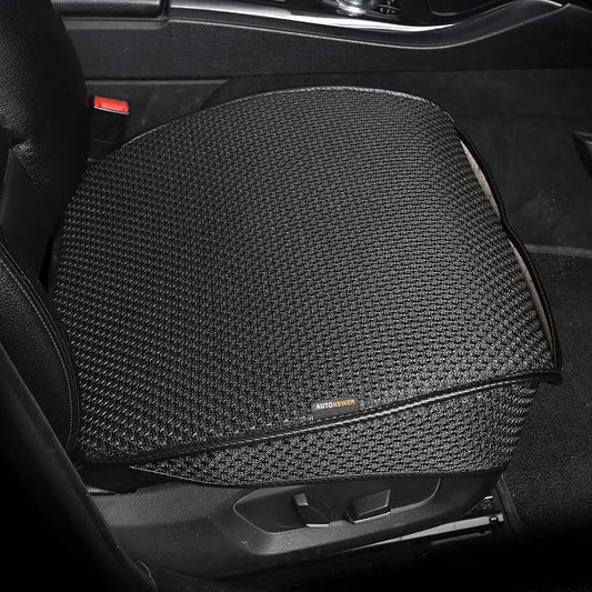 Auto Newer Breathable Universal Four Seasons Car Seat Covers, Luxury Car Seat Cushion,Protectors for Front Seat Bottoms,Compatible with 95% Vehicles(Black,1PCS) by AutoNewer
