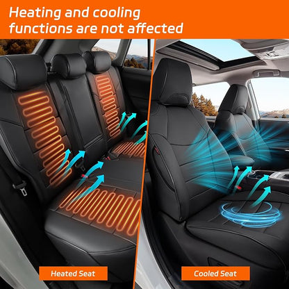 Ranaya Custom Fit Lexus Seat Covers for Lexus GX460 2012–2023 | for Base,Premium,Luxury,7-Passenger Full Set,(Fits 2nd Row Bench Seat),Waterproof Leatherette,Pet & Kid Friendly,Black - Image 6