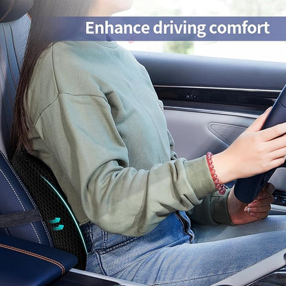 Lumbar Support Pillow for Office Chair, Memory Foam Car Back Cushion | Lumbar Pillow Lower Back with 4d Mesh Cover Adjustable Straps, Ergonomic Chair Back Pillow for Office, Car, Gaming Chairs - Image 4