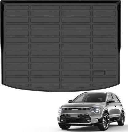 AUXKO All Weather Cargo Mat for Kia NIRO EV(Not PHEV) 2026-2023 | High Wall,All-Weather,All Season,Odorless,Anti Slip,Rain&Salt Resistant,TPE Material,Black,Accessories,Pet Friendly by AUXKO