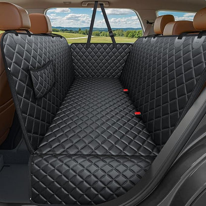 URPOWER 900D Heavy Duty Dog Seat Cover for Back Seat, Waterproof Hammock | 60% Tougher than 600D Oxford, Side Flaps with Zippers, Scratch Resistant, Non-Slip, Machine Washable, Fits Cars & SUVs by URPOWER