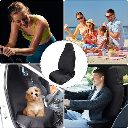 Waterproof Sweating Car Towel Seat Cover for Gym Workout, Running | Swimming, Beach and Hiking, Universal Fit Non-Slip Towel Bucket Seat Protector for Cars SUV Trucks (2 Pack) - Image 7