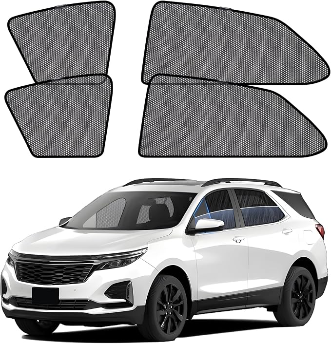 ZATOOTO Car Window Shades for Equinox 2018-2024, Breathable & Privacy | Car Window Cover for Baby Sun Shade, Mesh Reduce UV Rays, Heat Insulation,For Camping by ZATOOTO