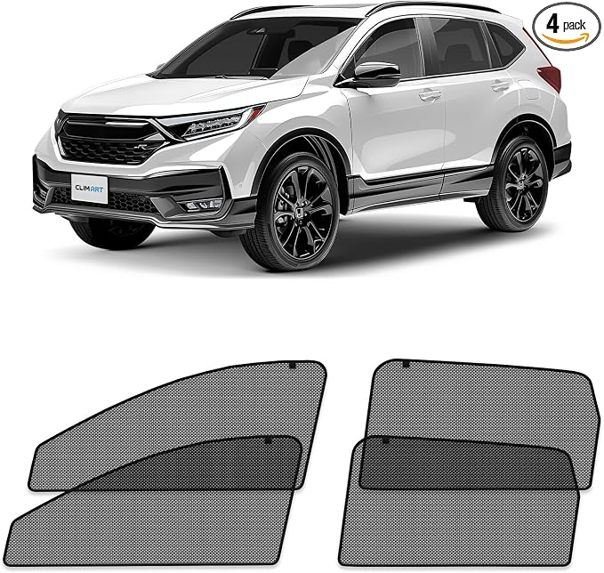 CLIM ART Magnetic Car Window Shades for Honda CR-V (CRV) 2017-2022 – Custom-Fit Sun Blocker Curtains, Side Window Covers, Essential Car Accessories for Camping, Baby, and Privacy Protection - MS0221 by CLIMART