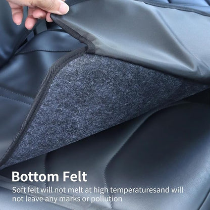 Car Seat Protector,Extra Thick Car Seat Covers Non-Slip Waterproof Mat Pad Leaving No Imprints Marks for Child Baby Pet Truck SUV Automobile (Black-A) - Image 6