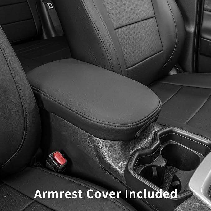 coverdream Custom Seat Covers for 2017-2022 Honda CR-V,Premium Faux Leather Car Seat Cover Set,Full Set Waterproof SUV Seat Protector,Armrest Covers Included (Black/Gray) - Image 9