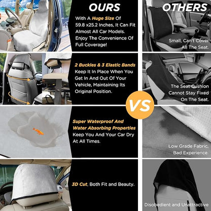 Waterproof Car Seat Cover Towel | Sweat-proof, Universal Fit for SUV & Truck, For Gym, Yoga, Pets, Workout, Beach, Microfiber Fabric, Machine Washable - Image 4