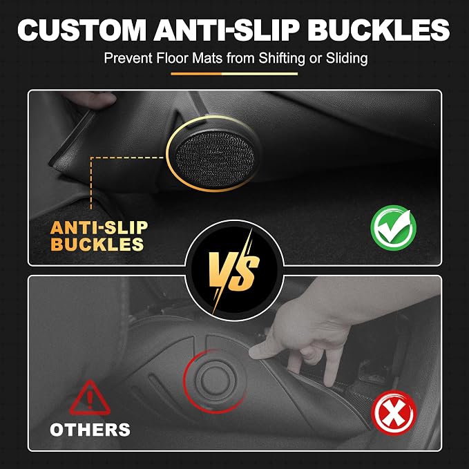 AOMSAZTO Floor Mats for Toyota RAV4 2013-2018 (NO Hybrid), Cargo Mat Set | Custom Fit Floor Liners & Cargo Liner with Seatback Mat All-weather Easy to Clean Heavy Duty Waterproof Trunk Mat - Image 6