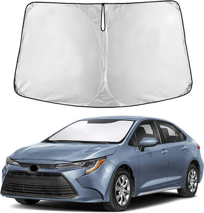 Autovir Windshield Sun Shade Fit for 2020-2024 2025 2026 Toyota Corolla | Sunshade, Front Car Window Shades Sun Visor, Blocks UV Rays & Heat, Car Accessories by Autovir
