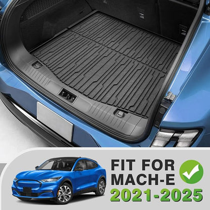 BestEvMod Vehicle Mat Cargo Liner Trunk Compatible with Mach-E 2026 2025 2024 2023 2022 2021Accessories All Weather Protection Heavy Duty Waterproof Easy to Clean Cargo Mat(Upgraded Trunk Liner) - Image 5