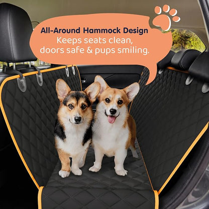 XL Dog Car Seat Cover for Back Seat, Waterproof Hammock for Car, SUV & Truck, Non-Slip Backseat Cover for Dogs, Heavy-Duty Dog Hammock Style Seat Protector Pets, Easy to Install & Clean - Image 2