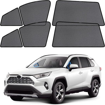 ZATOOTO Toyota Rav4 Window Shade 2019-2024, Breathable & Bug-Free | Front Side Window Segmented, Clear Rear Mirror Sight, UV Protection, Privacy, Car Side Window Screens for Camping - Image 8