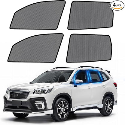 ZATOOTO Mesh Car Window Shades for Subaru Forester 2019-2024 | Mesh Shades Ventilate, Block Sun & Preserve Privacy, Easy Install, Note: Unfold Gently, Edges Wear With Frequent Use. by ZATOOTO