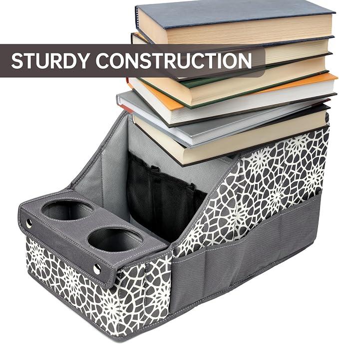 MULISOFT Car Seat Organizer - Backseat with 11 Compartments, 2 Cup Holders, and 2 Oversized Side Pockets for Travel and Storage | Made from durable Oxford fabric with a waterproof surface, anti-slip buckles, and a foldable design for easy storage. - Image 8