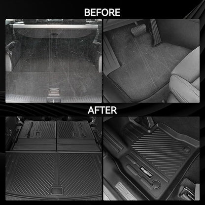 Floor Mats for Ford Bronco Sport 2021-2026(Not for 4 Door) | Trunk Mat and Backrest Mat All Weather TPE Protector Odorless Full Set Interior Accessories Floor Liners - Image 5