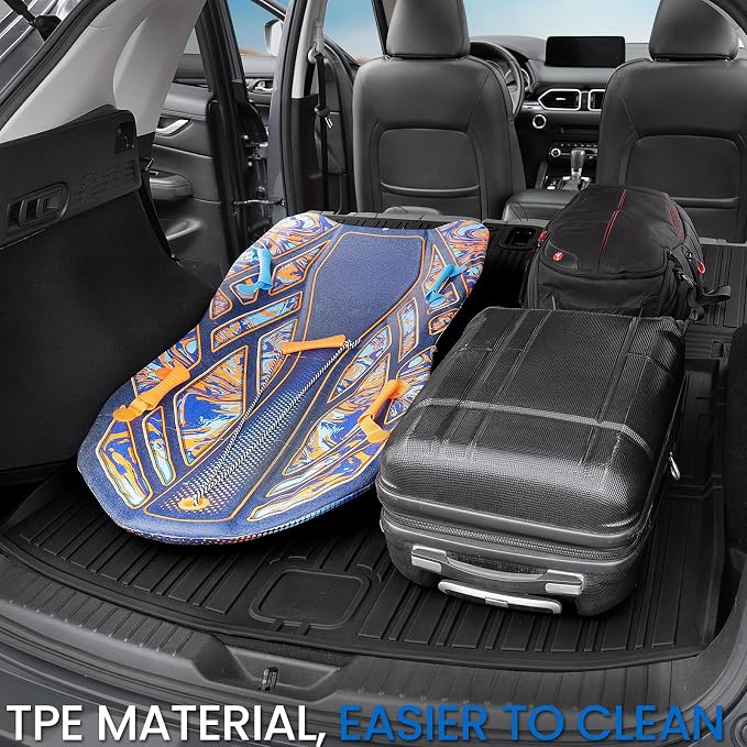 Cargo Mat for Mazda CX-5 2017-2025 Accessories | Cargo Liner & Rear Seat Back Protector for CX-5, All Weather TPE, Non Slip & Odorless & Scratch Proof, Quick Clean - Image 8