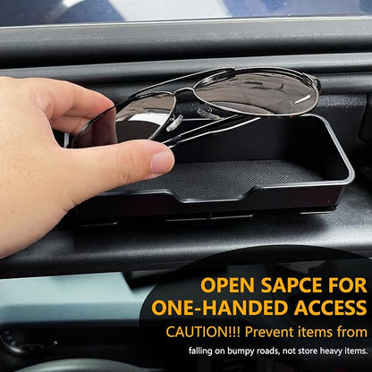 Sunglasses Holder for Ford Bronco 2/4 Door 2021-2026 Accessories | Sun Visor Organizer for Card, Glasses, Sunglass Storage, No Drill, Hanging Box for Bronco Off-road, Not for Bronco Sport SUV - Image 5