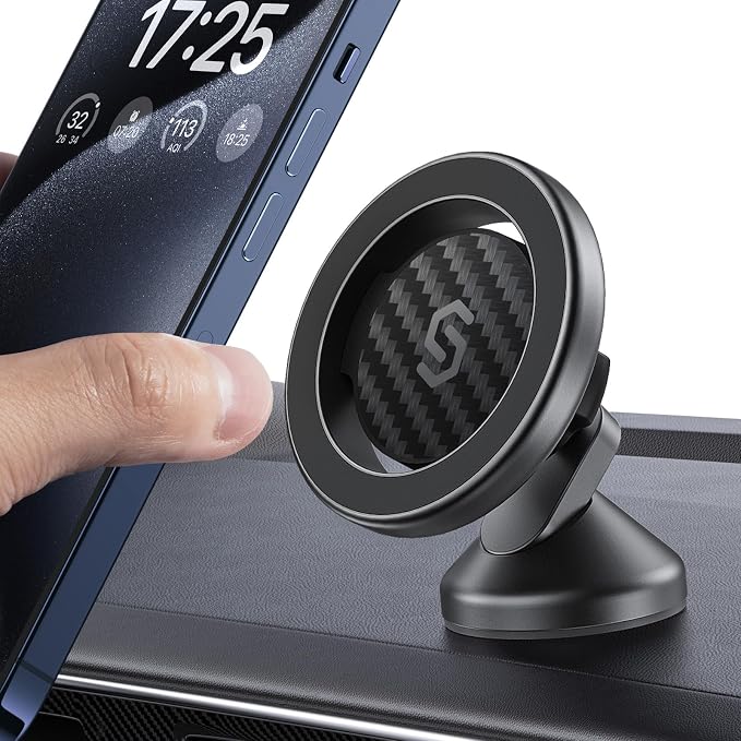 SYNCWIRE MagSafe Car Mount - Flexible Rotation Magnetic Phone Holder for Dash, Strong Magnets, Universal Compatible iPhone, Samsung, Pixel - MagSafe Car Accessories | 360° Rotating Strong Magnet Phone Mount with 3M VHB Adhesive, Compatible with iPhone ... - Image 8