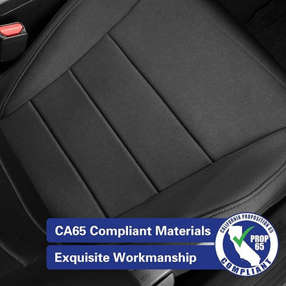 EKR Car Seat Covers Custom Fit for Toyota 4Runner(5 Seats) Full Set | for Toyota 4 Runner 2025-2026 Seat Covers for SUV,Full Wrap,Airbag Compatible,Waterproof Pet-resistant,Neoprene(Black) - Image 4