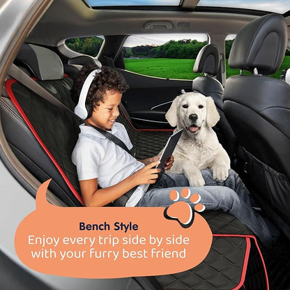 XL Dog Car Seat Cover for Back Seat, Waterproof Hammock for Car, SUV & Truck, Non-Slip Backseat Cover for Dogs, Heavy-Duty Dog Hammock Style Seat Protector Pets, Easy to Install & Clean - Image 6