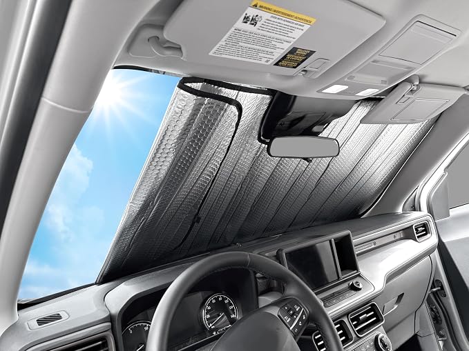 Front Windshield Sunshade Custom Fit for 2020-2026 Ford Explorer SUV | UV Reflector Sun Protector Privacy Multi-Layer Insulated Blockout Accessories [Made in USA] - Image 6
