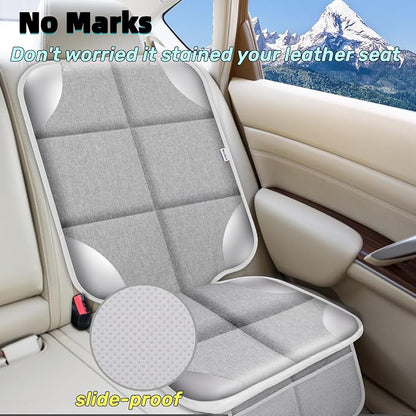 Meolsaek Car Seat Protector for Child Car Seat，Non-Slip Backing No Imprints | Durable Car Seat Mat 600D Fabric, Waterproof Car Seat Cover with Thick Pad - Image 4