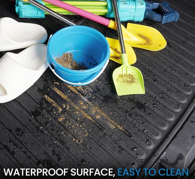 Cargo Mat for Toyota RAV4 2019-2025 Hybrid & Gas Accessories | One-Piece Cargo Liner & Rear Seat Back Protector, All Weather TPE, Non Slip & Odorless & Scratch Proof, Quick Clean - Image 7