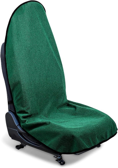 Waterproof Sweating Car Seat Cover for Post Gym Workout, Running, Swimming, Beach and Hiking, Universal Fit Non-Slip Bucket Seat Protector for Cars SUV Trucks, Machine Washable (Green) by DECKALY