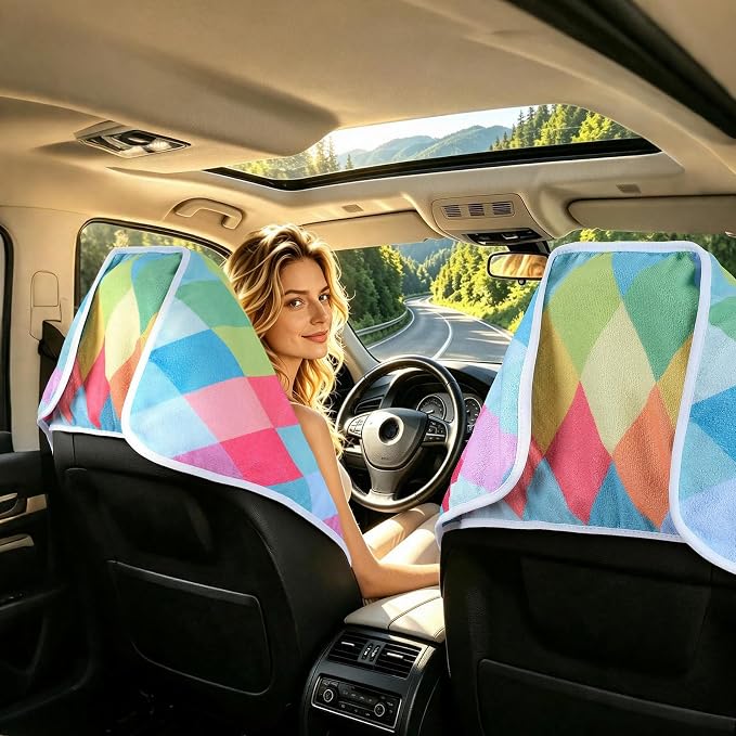 Waterproof Car Seat Cover Towel | Sweat-proof, Universal Fit for SUV & Truck, For Gym, Yoga, Pets, Beach, Non-Slip, Microfiber Fabric, Machine Washable - Image 4