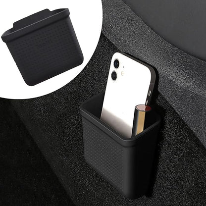 for Tesla Model 3 Model Y Accessories Center Console Organizer Tray Storage Box Cell Phone Pocket Silicone Hook Bag Sunglasses Holder Coin Case for Flocking by EVFITUS