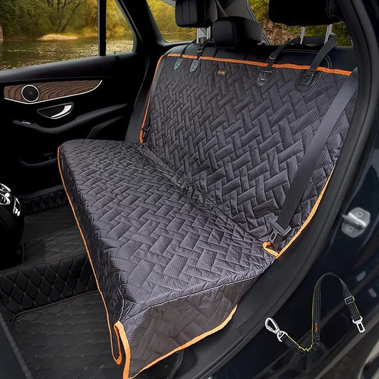 Bench Dog Seat Cover, Oxford Cloth Vehicle Seat Cover for Car/SUV/Small Truck, Universal Fit, Black, Waterproof, Heavy Duty, Nonslip, Machine Washable by iBuddy