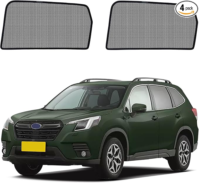 Forester（2019-2024） Mesh Car Window Shades - Side Curtains for Baby | Breathable Mesh Car Privacy Window Covers, UV Protection and Heat Insulation for Road Trips, Napping, Camping by QZZYXYL