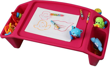 Kids Lap Desk Tray, Portable Activity Table, Pink, Set of 12 by Basicwise