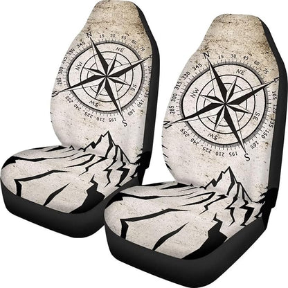 Speedometer Car Front Seat Cover Set Soft Driver Seat Cover Comfort Bucket Seat Covers Full Protection Saddle Blanket Cushion Cover Universal Fit for SUV Truck Sedan,2 Pack - Image 2