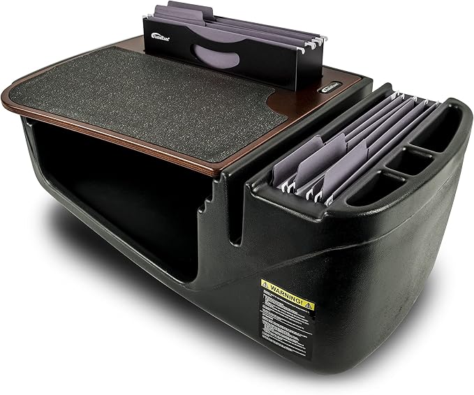 AutoExec AE-FMEF-21M Efficiency FileMaster Car Desk for Your Vehicle Workstation and Mobile Office, Mahogany by AutoExec