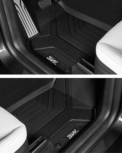 3W Tesla 2025-2026 New Model Y Juniper Floor Mats and Cargo Liners 10PCS | (Not for Standard) Full Set TPE Floor Liner, Cargo Mats and Seat Back Cover Protector, Car Mats for Tesla Model Y Accessories - Image 5