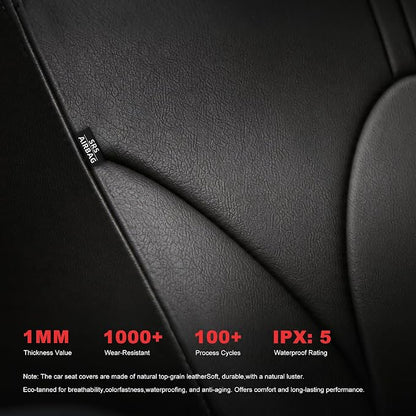 TTX LIGHTING Custom Fit for Toyota Camry Front Seat Covers | Gas |2018-2024 2-Seats | Original Seat Pattern | Full Coverage | Easy Install | Waterproof | Faux Leather - Image 6