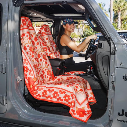 Sprints Athletic Running Towel, Full-Sized, Car Seat Cover - Performance Microfiber (Peaches & Pleasures the Small Kind) - Image 6