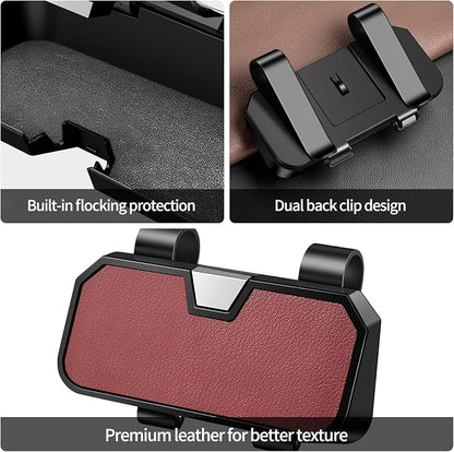 Sunglasses Holder for Car Visor Leather Eyeglasses Organizer Case for BMW X3 X5 X7 X1 3 4 2 5 Series Accessories - Image 6