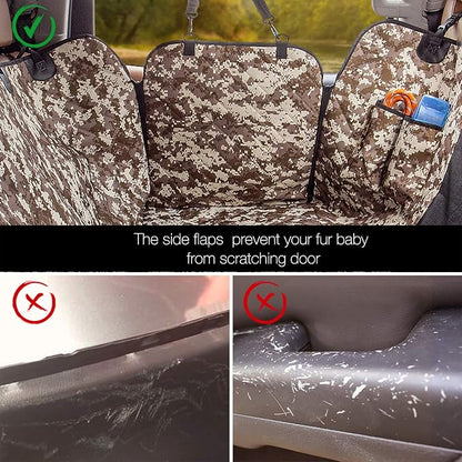 Dog Truck Seat Cover with Mesh Window 100% Waterproof Pet Seat Cover Durable Dog Truck Hammock Machine Washable X-Large Against Dirt and Dog Fur for Car and Large SUV, Trucks - Image 4