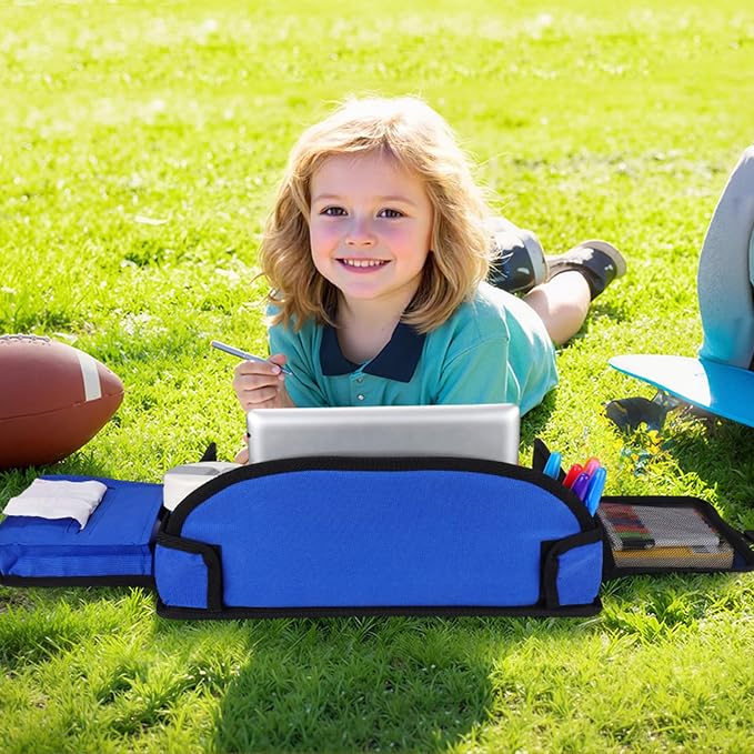 Kids Travel Tray, Toddler Road Trip Essentials With Drawing Kit | Road Trip Essentials Accessories Lap Tray with iPad Holder Stand & Dry Erase Board as Travel Gifts for Kid,2PC - Image 6